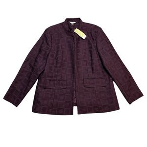 🪶 Vintage Austin Reed Wool Blend Jacket – Plus Size‎ 14W NWT 💜✨
